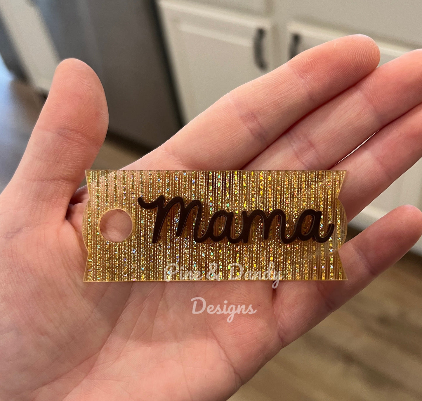 Chocolate Gold Name Cup Name Plates