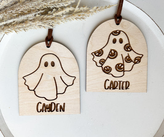 Retro Halloween bag tag