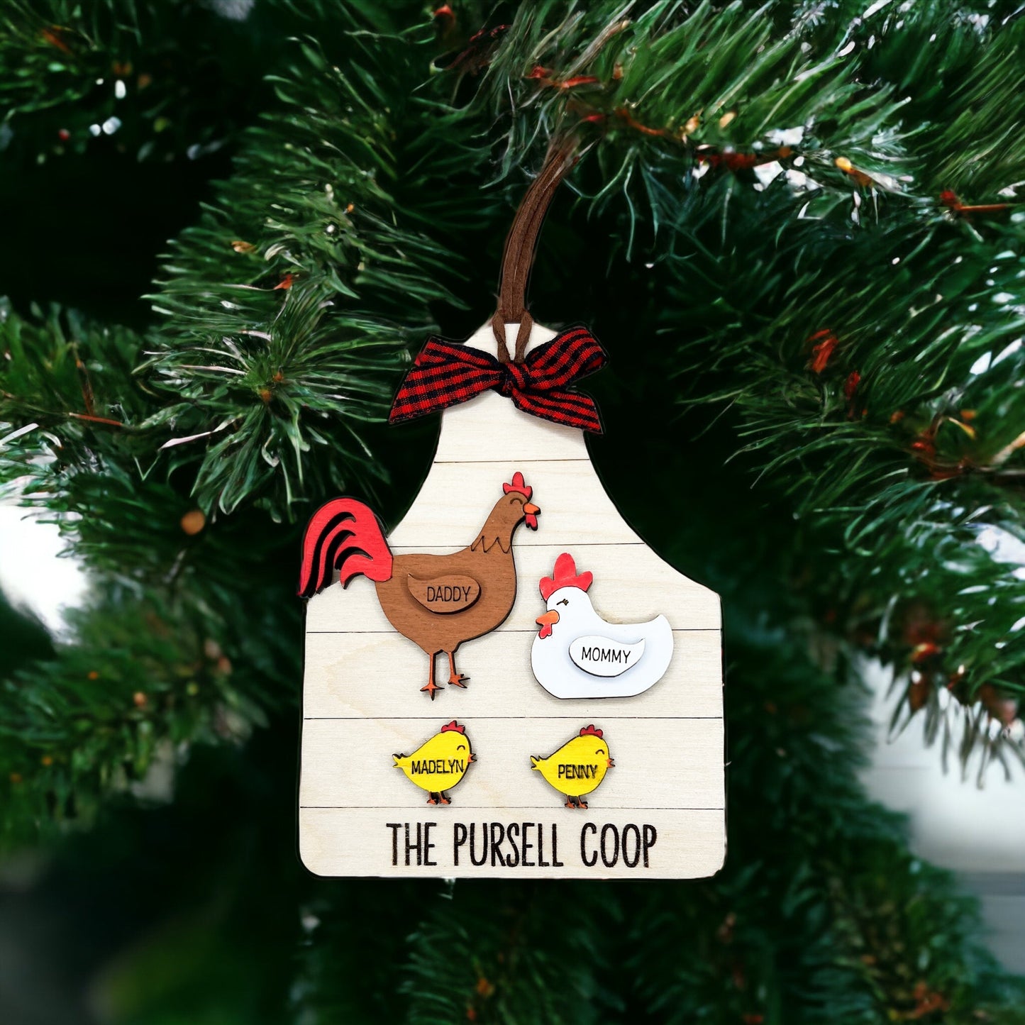 Chicken Family Ornament