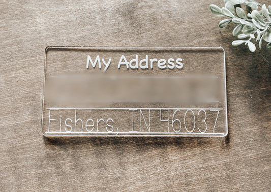 I Can Write My Address