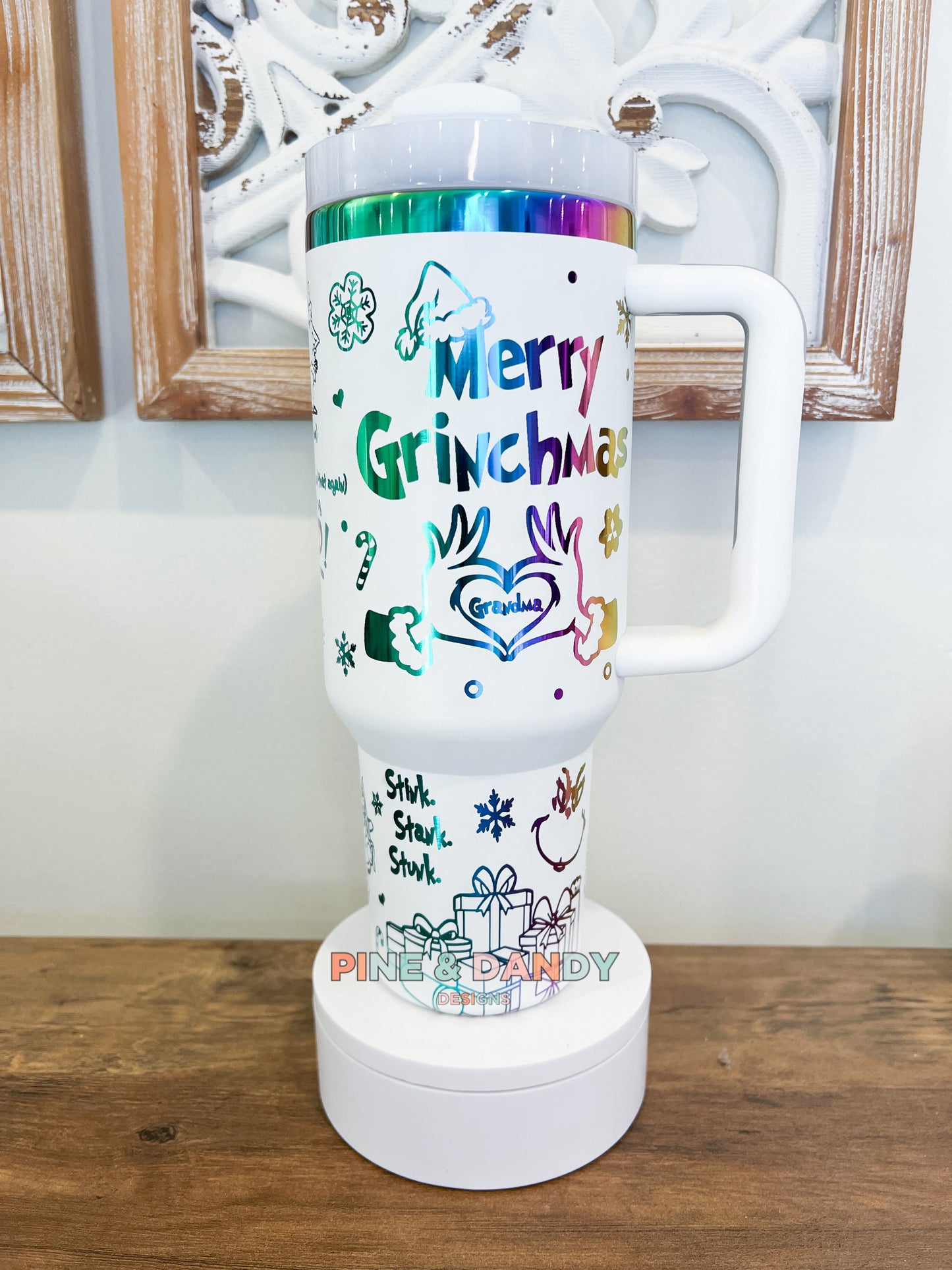 Custom Grinch Engraved Cup