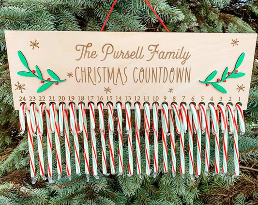 Candy Cane Christmas Countdown