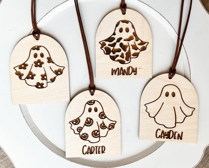 Retro Halloween bag tag