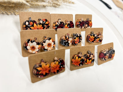 Fall Pumpkin Studs