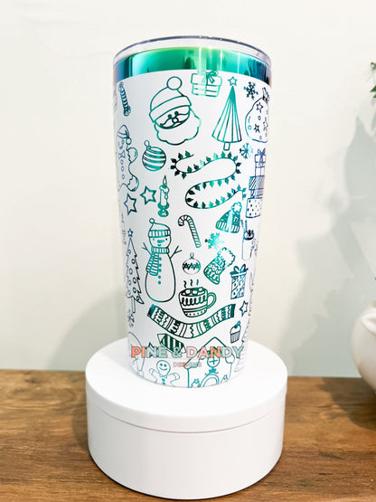 Christmas Doodle Tumbler