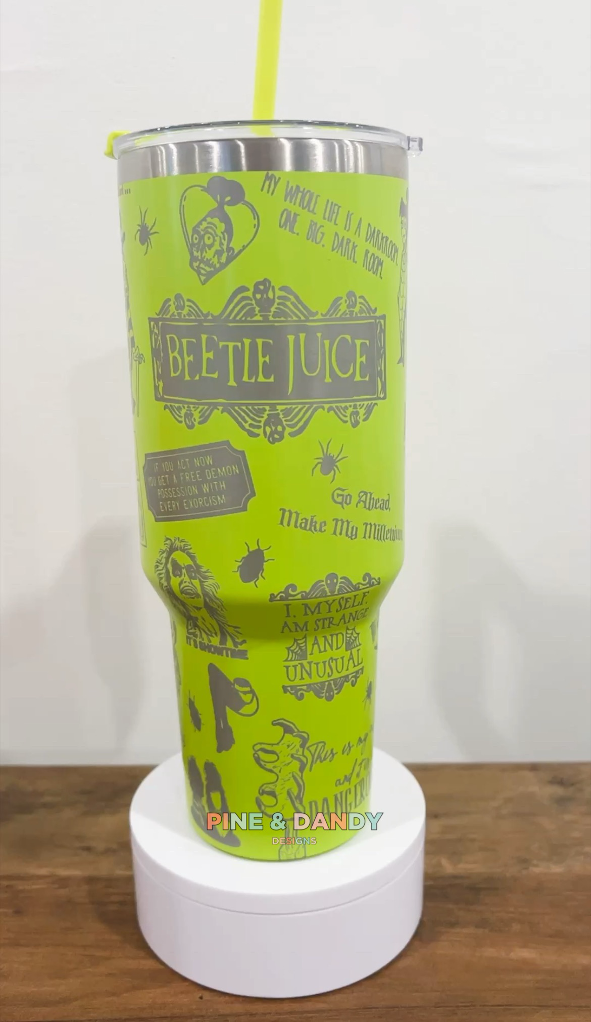 Beetlejuice Tumbler