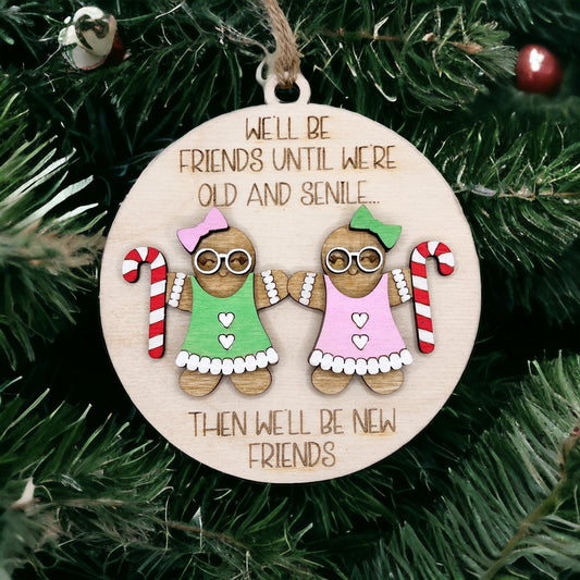 Gingerbread friendship ornament