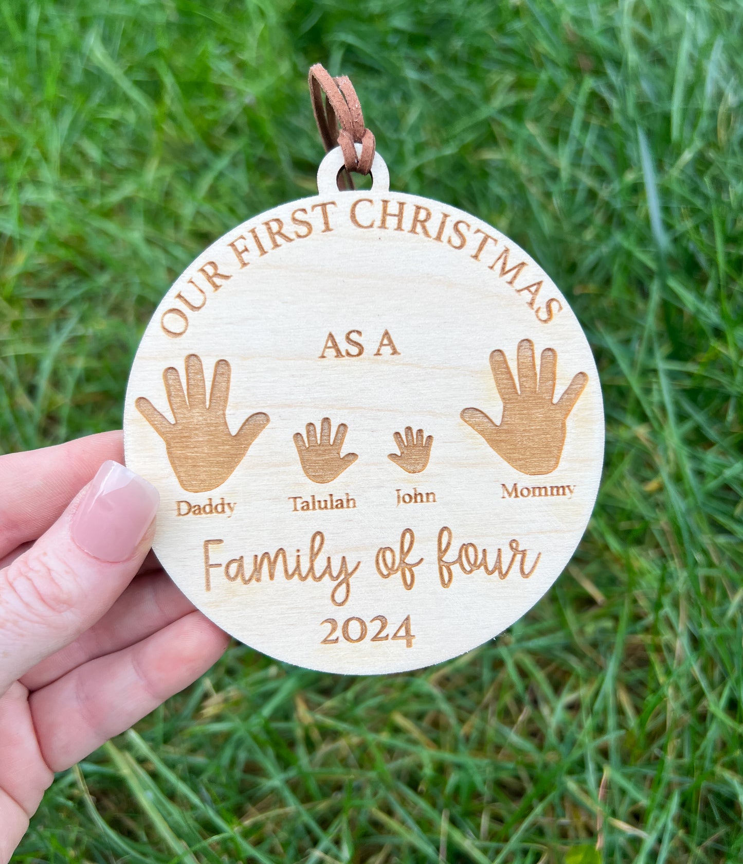 Handprint Family Ornament