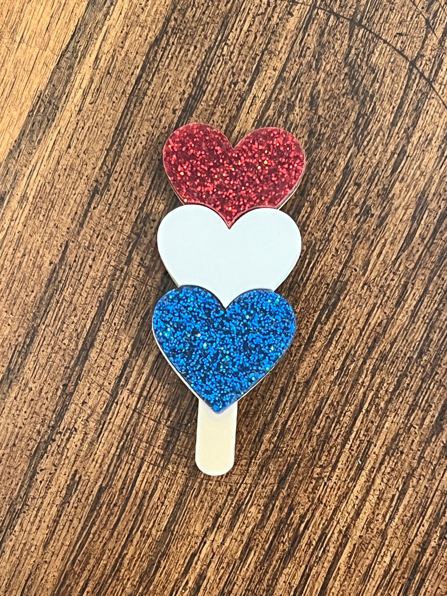 Heart Ice Pop Hair clips