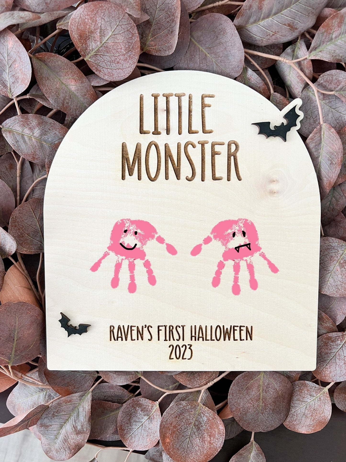 Baby Halloween Hand Print Foot Print