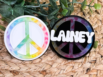 Peace Sign Hair Clip