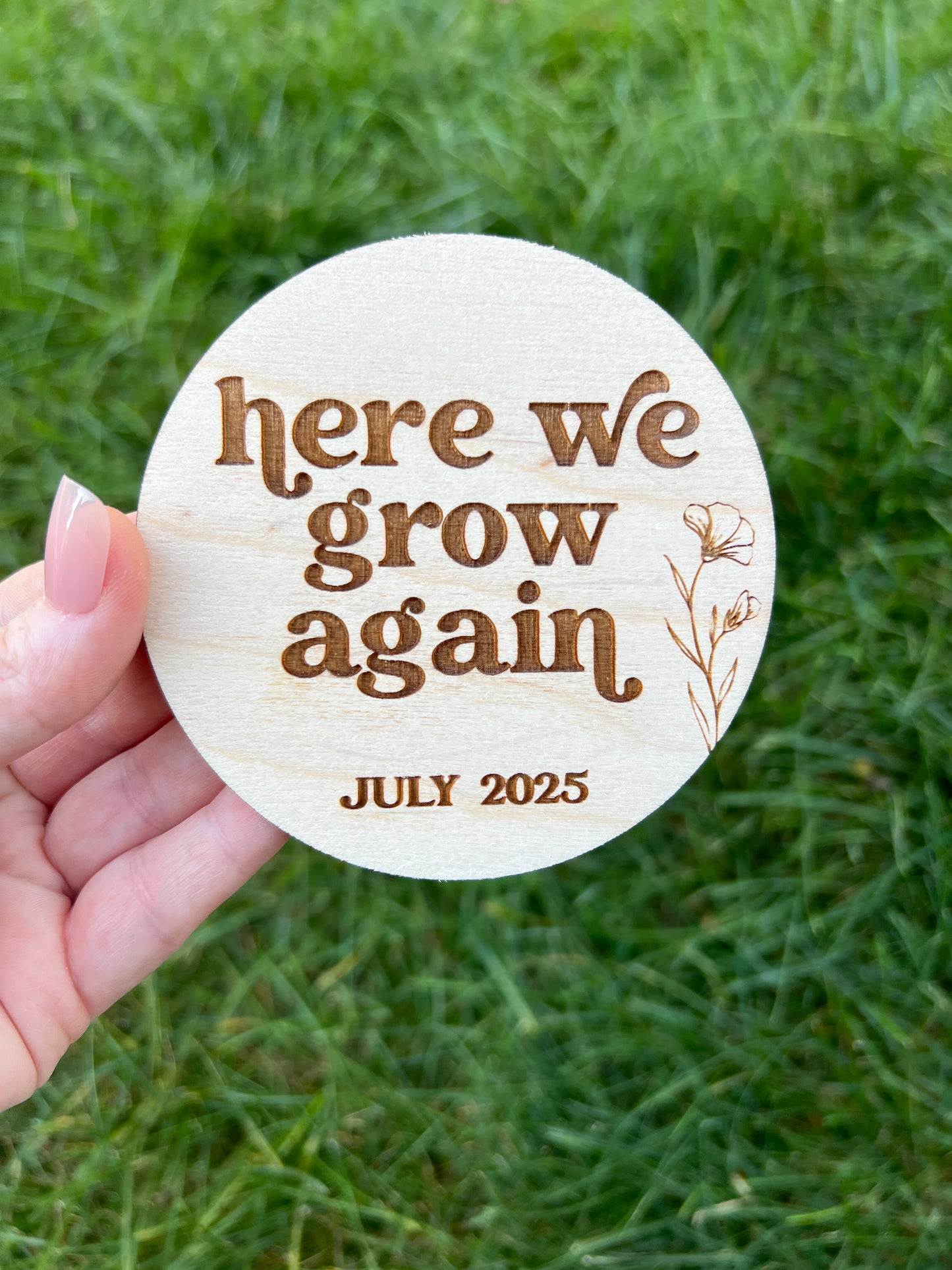 Here We Grow Again Pregnancy Announcement