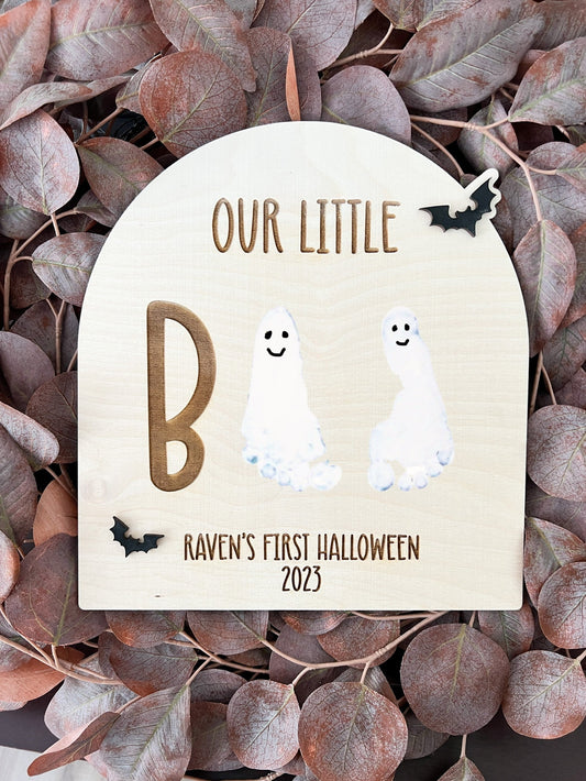 Baby Halloween Hand Print Foot Print