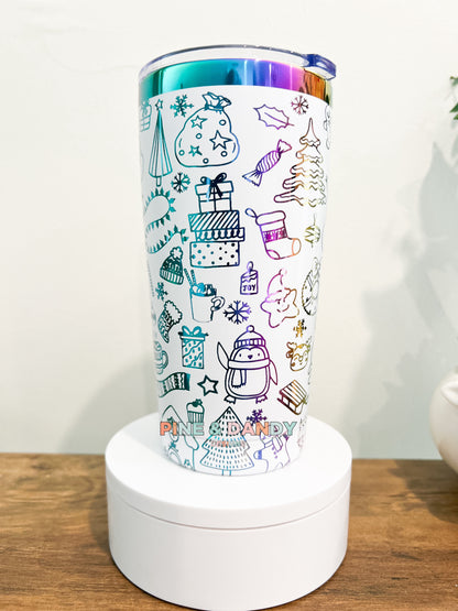 Christmas Doodle Tumbler