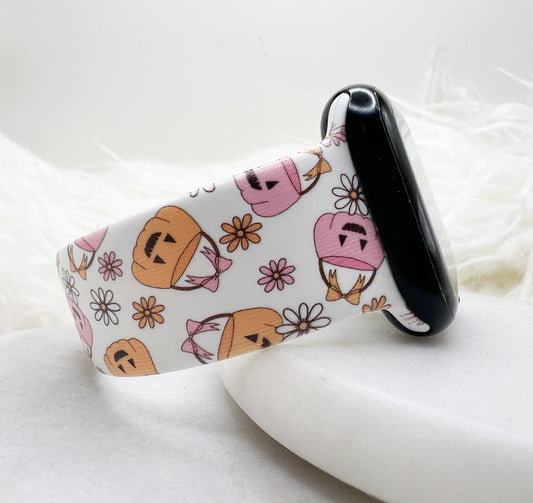 Cute Pumpkin Baskets Watch Band compatible with Apple Watch Fitbit Samsung