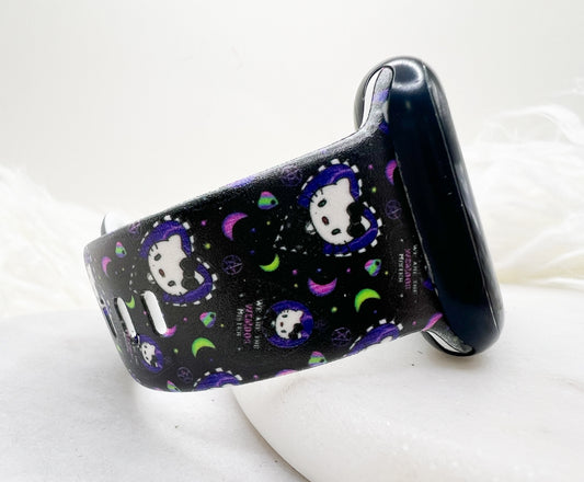 Gothic Kitty Watch Band compatible with Apple Watch Fitbit Samsung