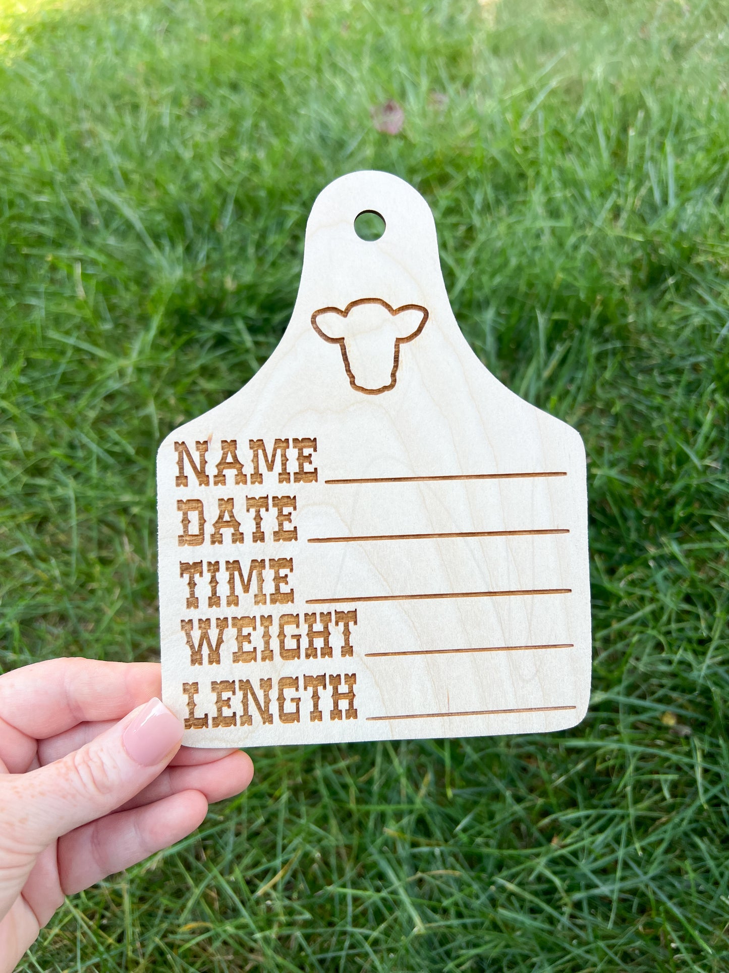 Cow Tag stat sign