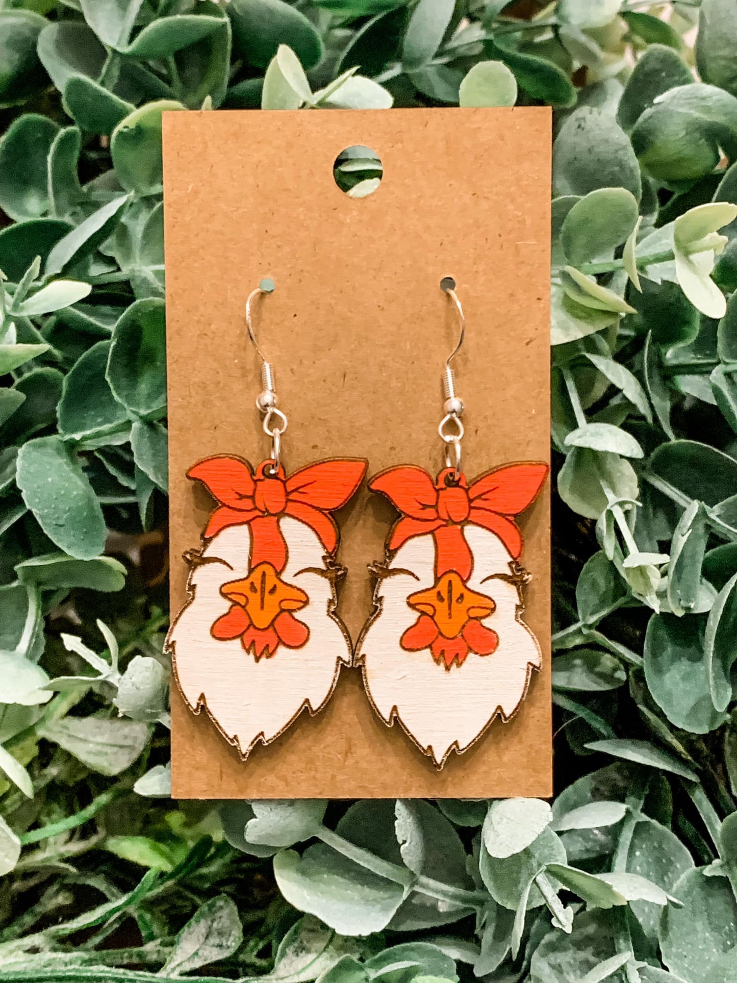 Chicken Earrings