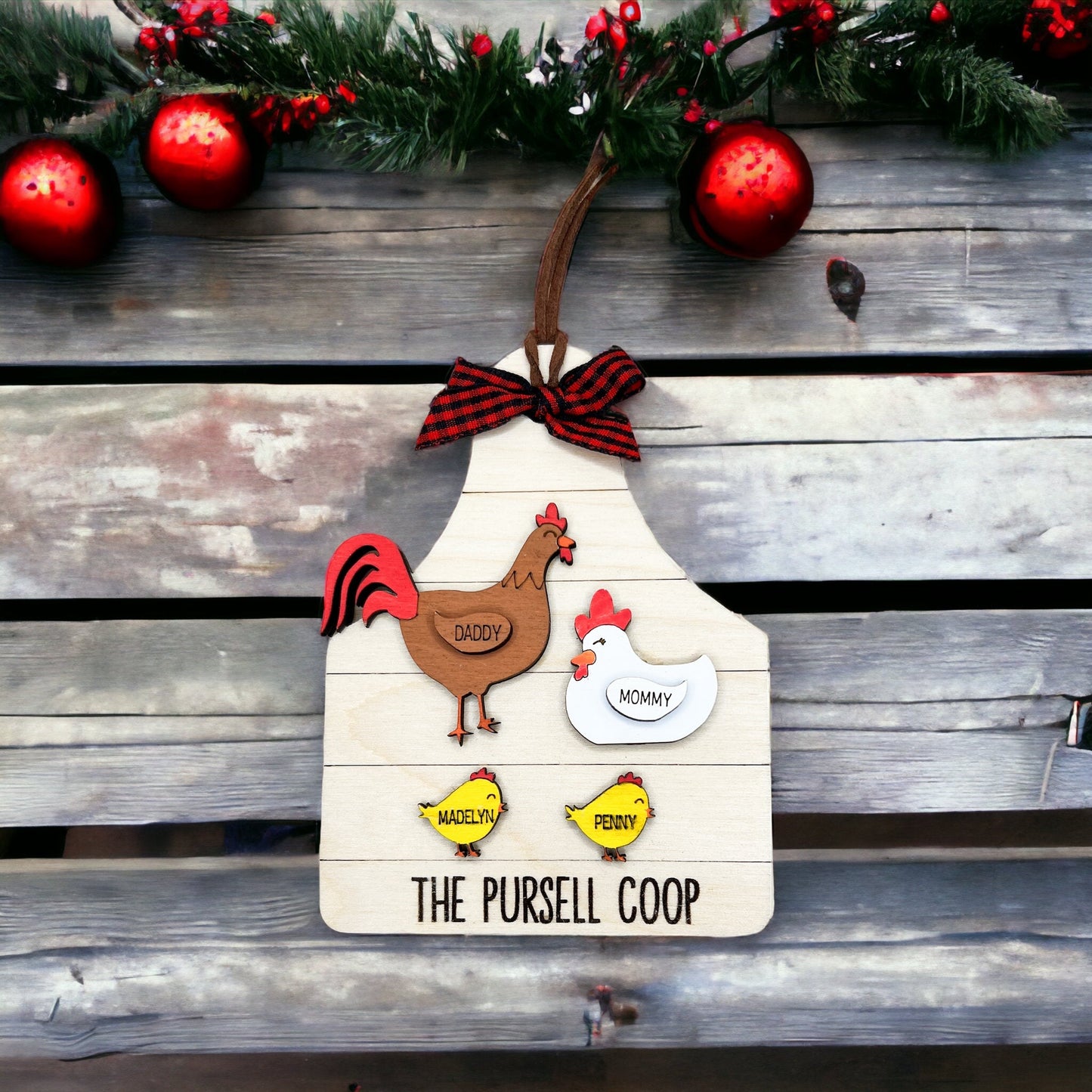 Chicken Family Ornament