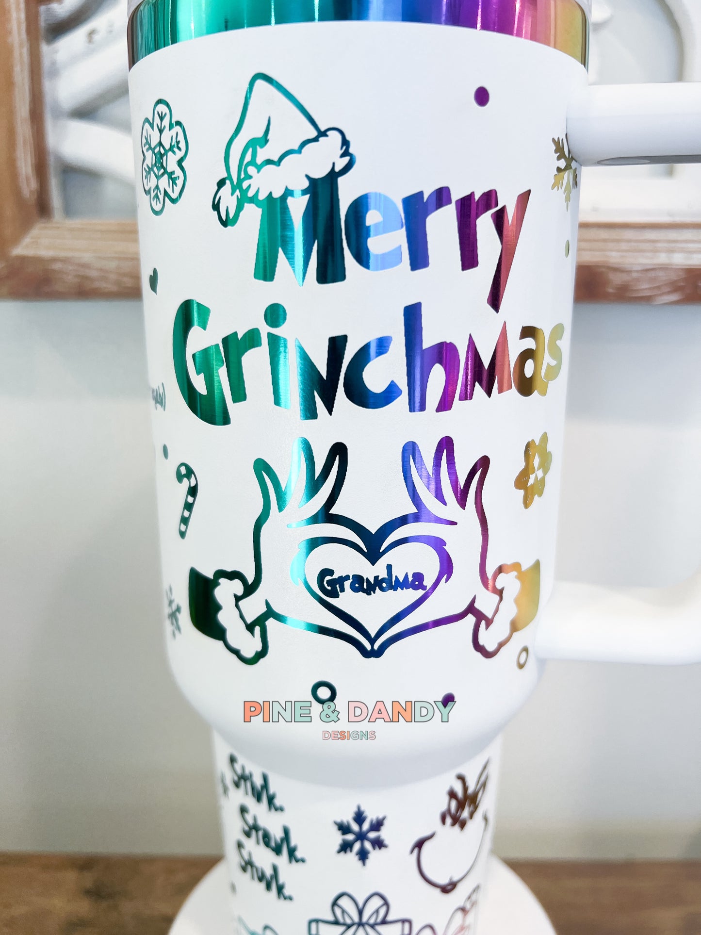 Custom Grinch Engraved Cup