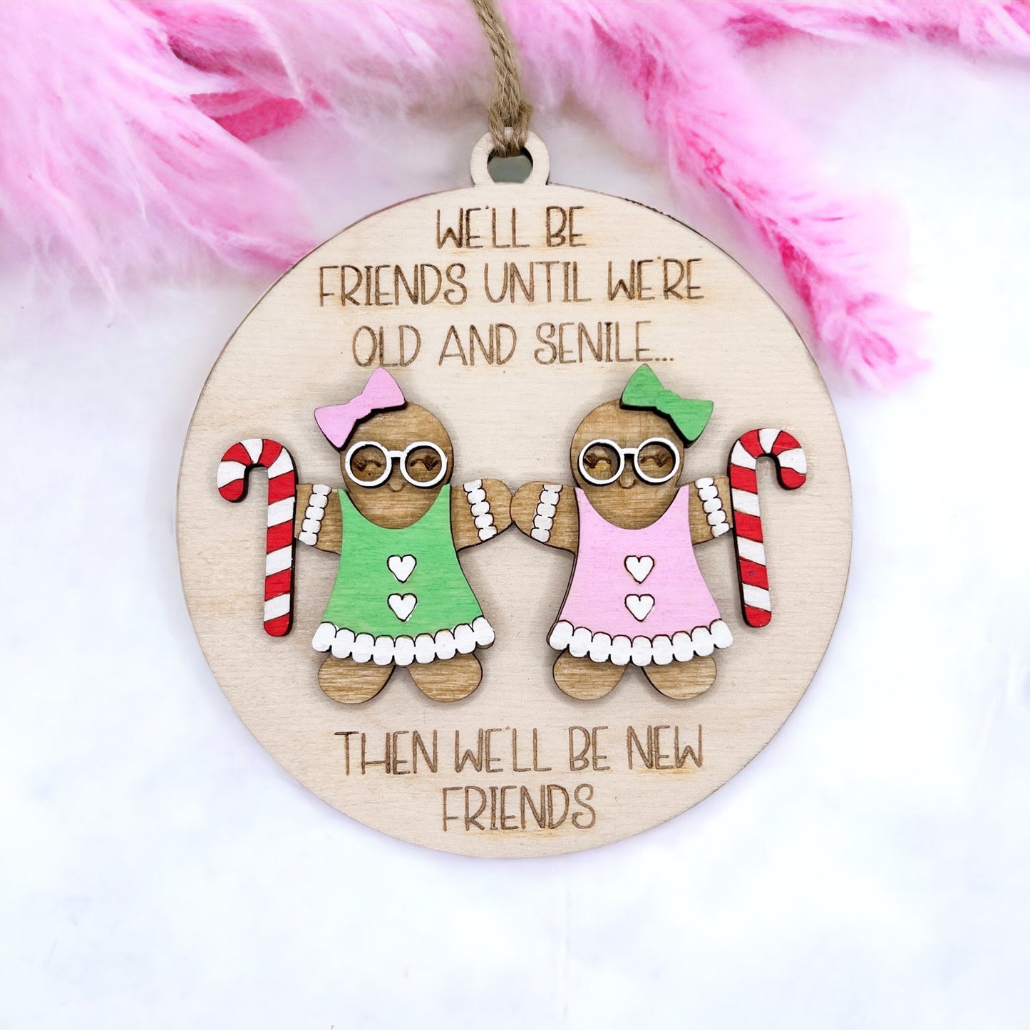 Gingerbread friendship ornament