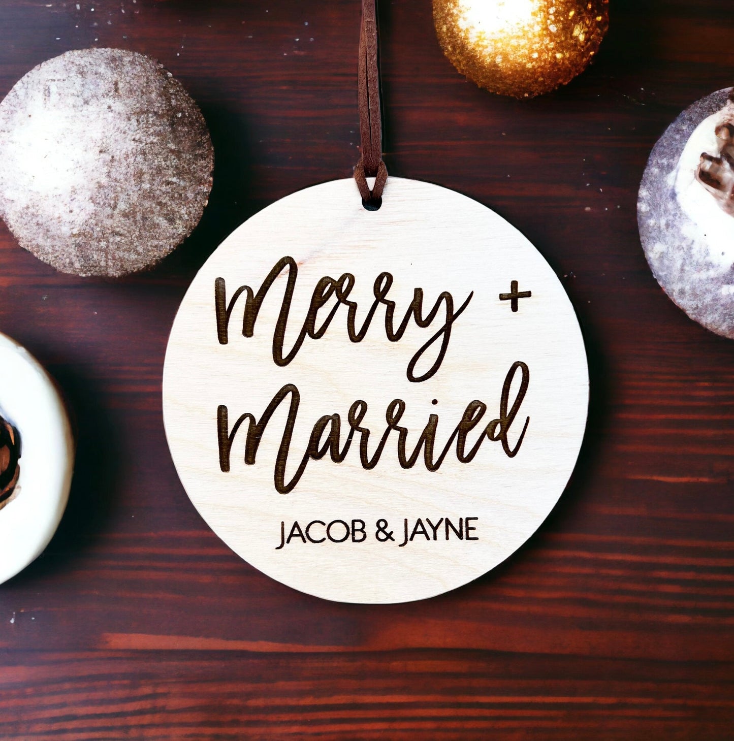 Merry & Married Ornament