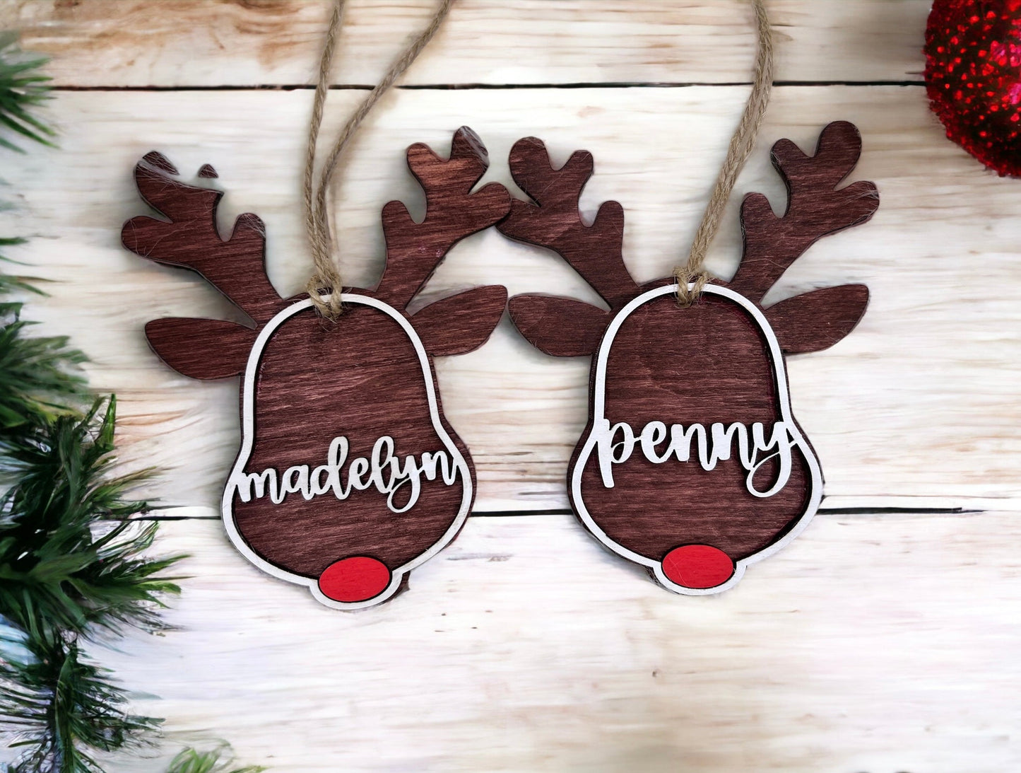 Reindeer Name Ornament