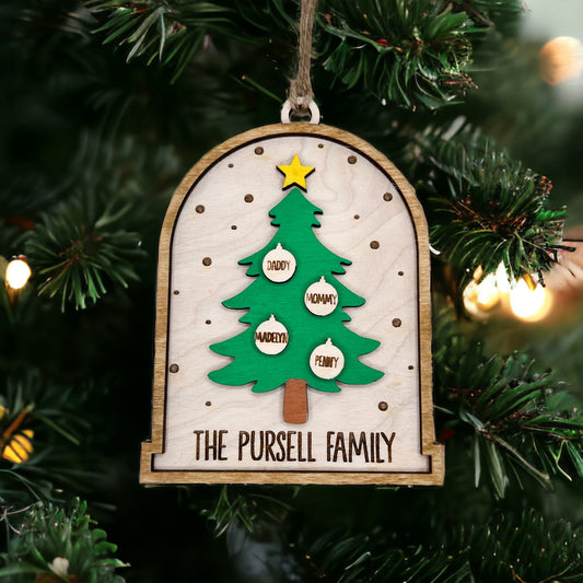 Tree family ornament