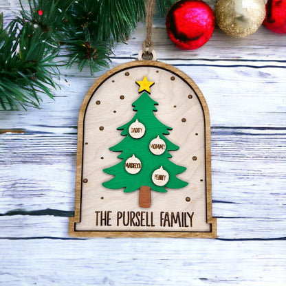 Tree family ornament