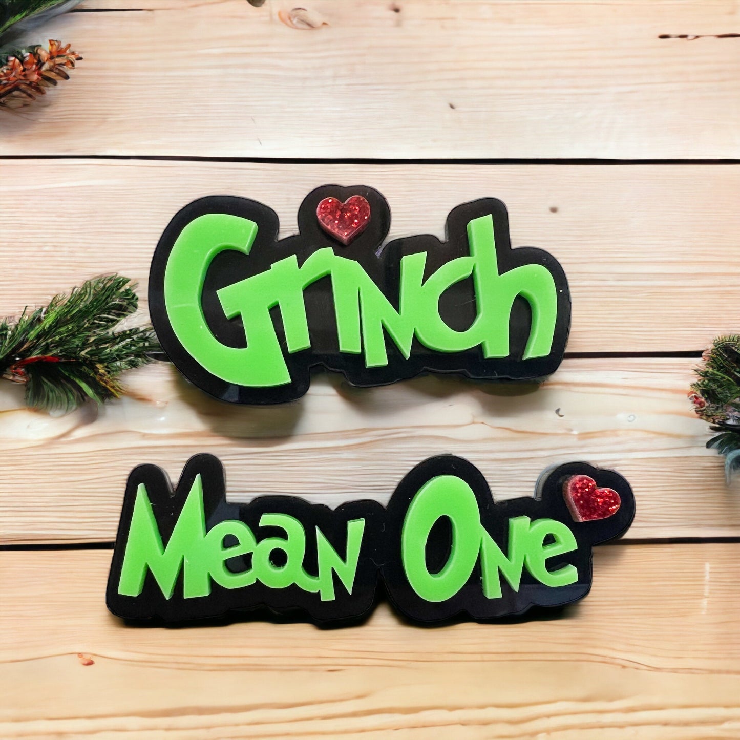 Grinch Hair clips