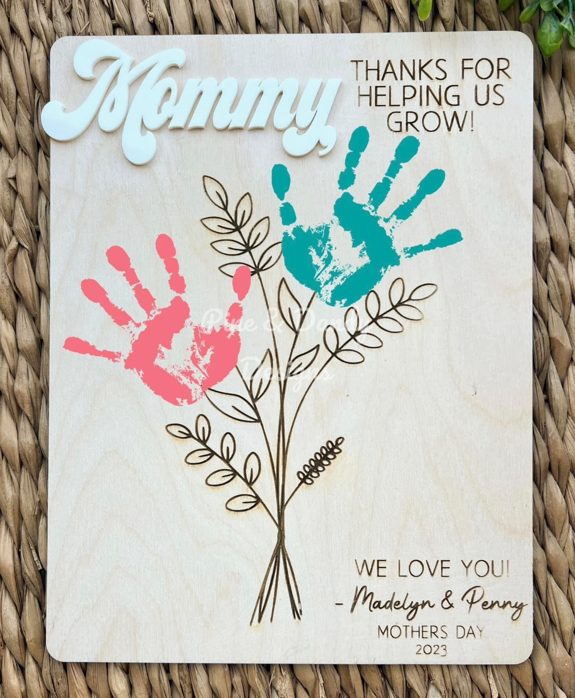 Mothers Day Handprint  Flowers