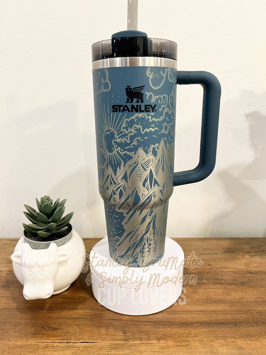 Mountain Range Engraved Cup