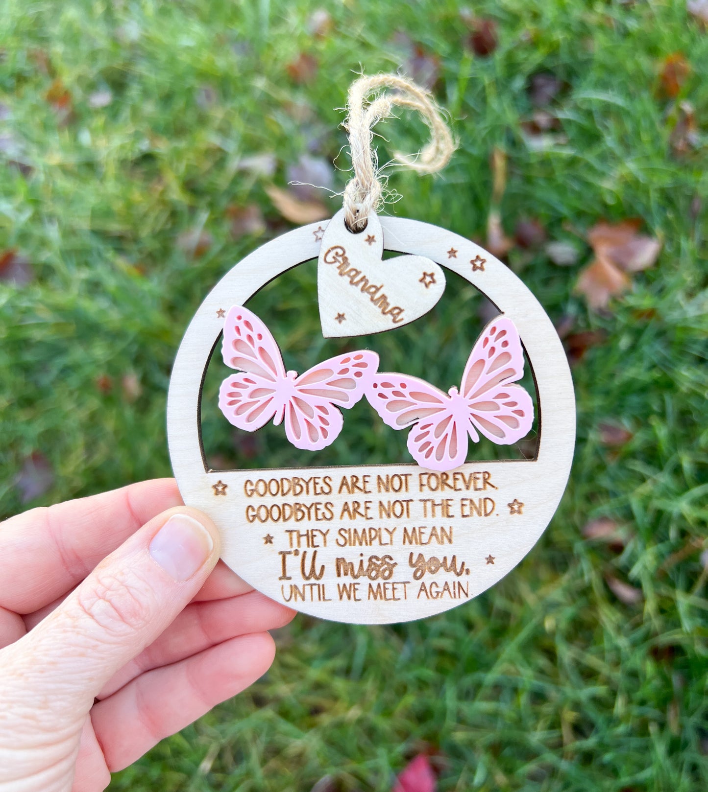 Memorial Butterfly ornament