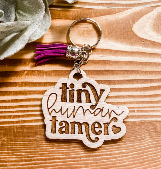 Tiny human tamer keychain