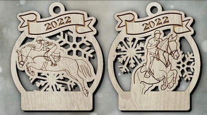 Horse Eventing Ornament