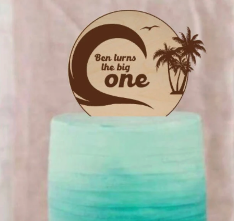 Surf Cake Topper