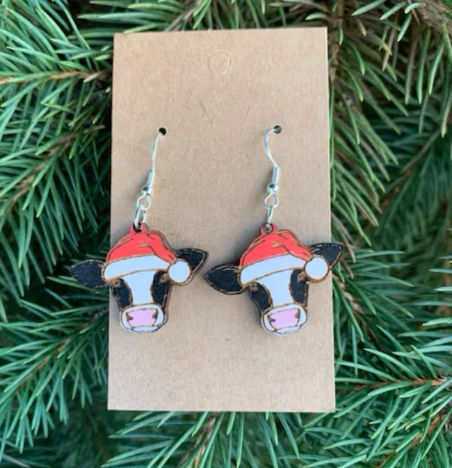 Santa Cow Dangles