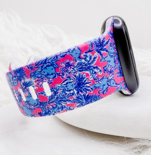 Elephant Lilly Inspired Watch Band compatible with Apple Watch Fitbit Samsung