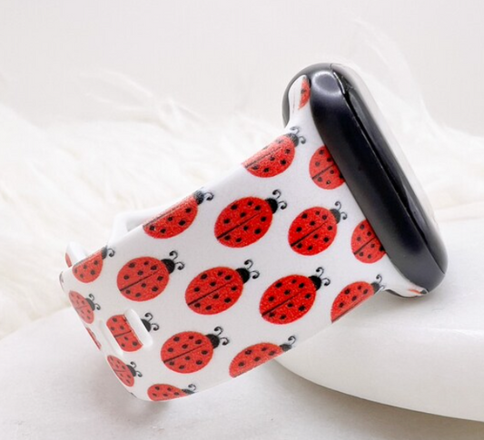 Ladybug Watch Band compatible with Apple Watch Fitbit Samsung