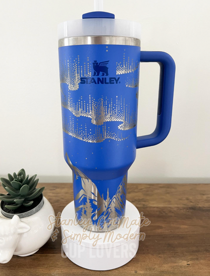 Northern Lights Engraved Cup