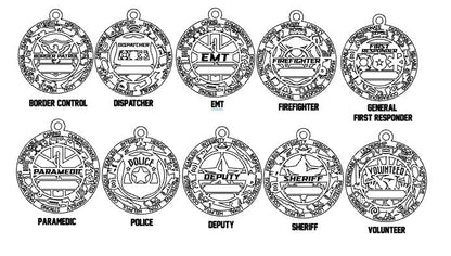 First Responder Ornaments