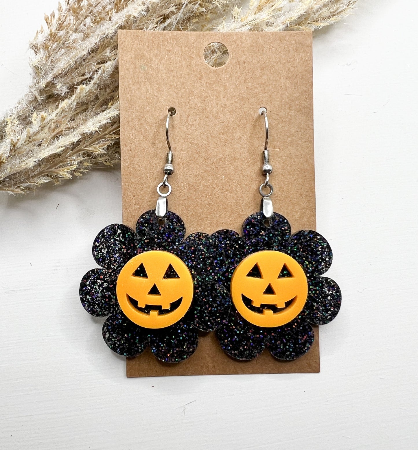 Daisy Pumpkin Dangles