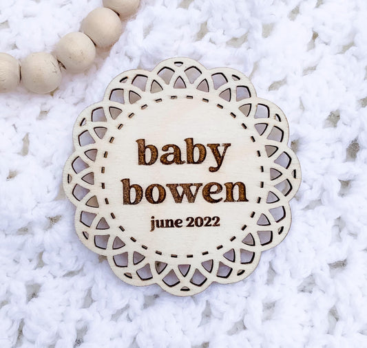 Boho Pregnancy Announcement