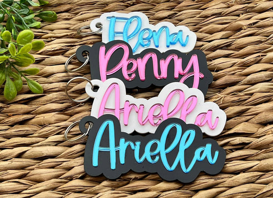 Acrylic Name keychains