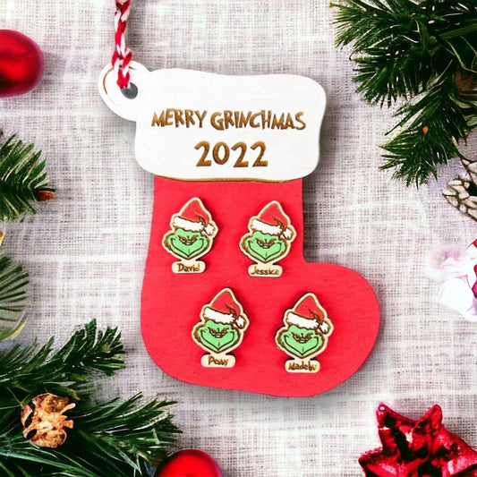 Grinch Family Ornament