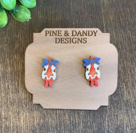 Rooster Earrings