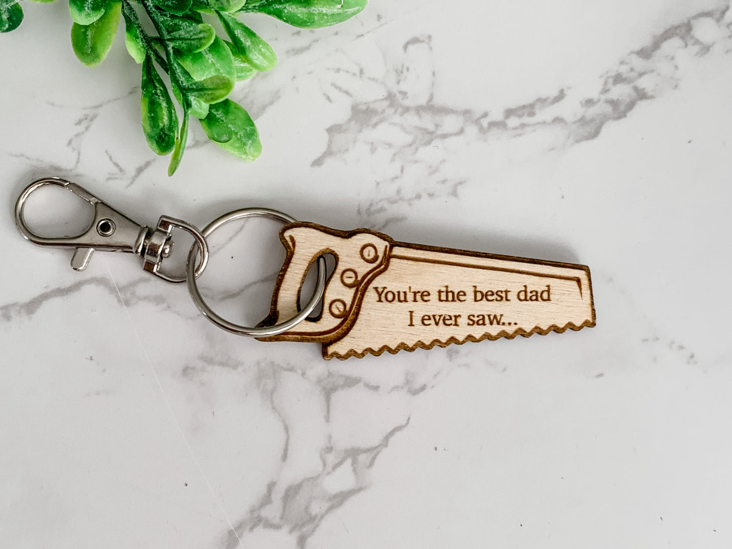 Best dad I ever saw keychain