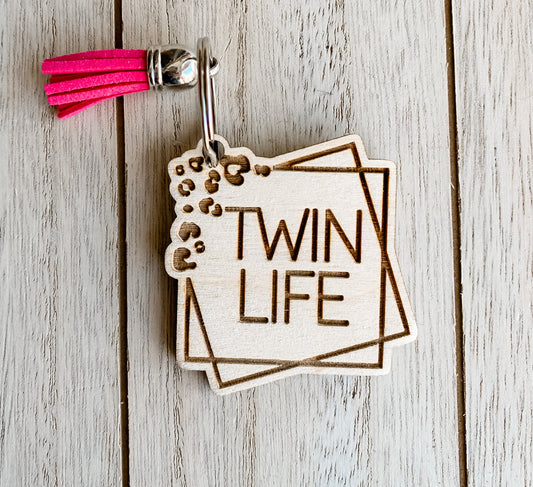 Twin life keychain