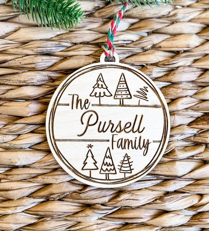 Family name ornament