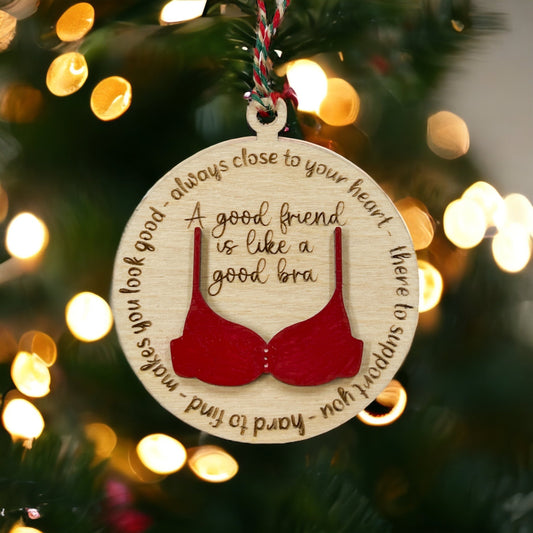 Friendship Bra Ornament